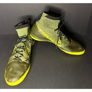 Nike Elastico Superfly IC Mens 11 Green Boots Cleats Football Soccer 641597-001
